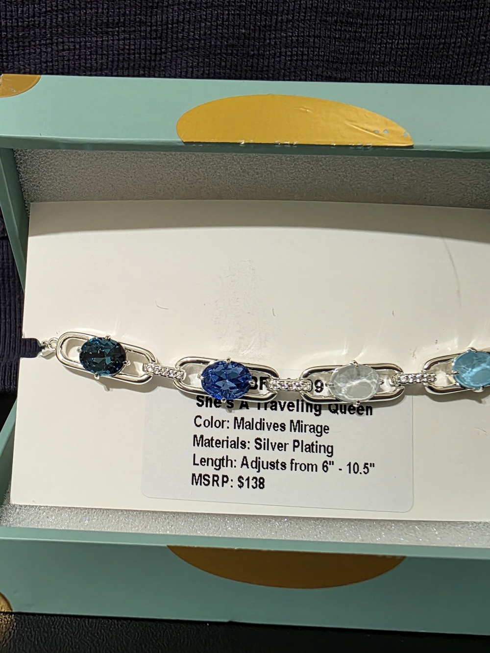 Maldives Mirage Silver-Plated Jewel Candy Bracelet